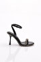 2413 Women's Ankle Strap Heeled Shoes Black