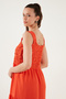 Relaxed Fit Flounced Long Dress Dress 611El010 - 5