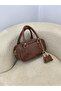 Bonnie Model Tan Charm Gifted Women's Hand and Shoulder Bag - 4