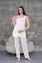 Women's Ecru Lace Maternity Sleepwear Set - 3