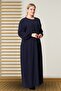 Women's Large Size Seasonal Long Zipper Navy Blue - 6