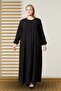 Women's Large Size Seasonal Long Zipper Black - 5