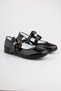 Black Female Child Babette Shoes Bow Children's Babette Female Child Black Patent Leather Babette with Stones - 2