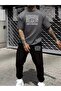 MEN'S Printed Tracksuit Set T-Shirt Jogger Pants Tracksuit Bottom - Top and Bottom Set