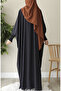 Didar Bat Sleeve Abaya Ferace Smoked - 4