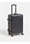 Textured Hardcase Luggage Trolley Bag with Retractable Handle