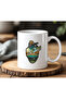 Seasonal Design White Ceramic Printed Mug 330ml