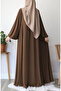 Çağla Dress Brown - 5