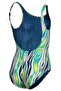 Water Print Girl's Swimming Suit - 4
