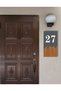 Vertical Laser Metal Composite - Wood Apartment Site -Apartment Hotel Office Door Number - Door No 27 - 4
