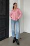 Pink Striped Women's Pocket Shirt Mg2345 - 4