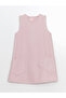 Alita City Lcw Kids Pink Plain Girls' Dress with a Difference