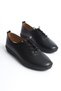 Bianca Winslow Black Women's Orthopedic Flexible Ultra Light Daily Walking Sports Casual Soft Leather Shoes - 2