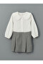 Nevavm Cotton Plaid Patterned Girl's Dress with Difference