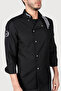 Embroidered Burgundy Gold Yellow Piping Cook Jacket - 4