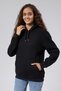 Mooncover Women's Hooded Kangaroo Pocket Sweatshirt – Black - 5