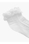 Flora Bella Ribbed Crew Length Socks with Frill Detail - Set of 3 - 3
