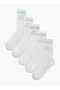 Ribbed Crew Length Socks - Set of 5