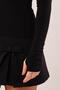 Long Sleeve Basic Black Bluz - 4