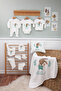 11 Piece Newborn Hospital Discharge Set Hello Printed White Baby Set