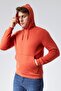 Mooncover Men's Hooded Sweatshirt – Orange - 7