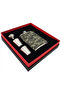 Camouflage Leather Covered Drink Flask Suit Kb05T on Steel