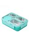 304 Steel Green 950 ml 4 Compartment Student Office Food Container Sefertası Cin864Ys