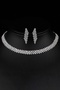Wedding Engagement Henna Zircon Jewelled Necklace Earring Set Es06 - 3