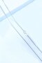 43 Cm. 1.2 Mm. Fine Women Platinum Plated Gray Necklace Chain Dr53 - 3