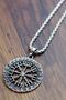 Viking Rune Viking Odin Symbol Steel Necklace Ds70 - 3