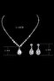Wedding Engagement Henna Drop Stone Women's Necklace Earring Set Eg86 - 3