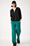 Modal Fabric Silky Hooded Zipper Sweatshirt - 4