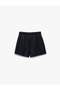 Standard Waist Belted Pleated Mini Shorts Skirt - 4