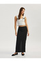 High Waist Slim Fit Slit Detailed Lined Midi Pencil Skirt - 2