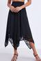 Stitch-Free Skirt Asymmetrical Midi Length Skirt Lace High-Waisted Elastic Waist Skirt - 3