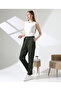 Women's Scuba Fabric Pants - with Pockets, Elastic Waist and No Ironing - 5