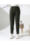 Women's Scuba Fabric Pants - with Pockets, Elastic Waist and No Ironing - 6