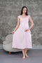 Women's Pink Lace Summer Special Design Cotton Maternity Nightgown - 5