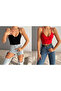 Women's Double V-Neck Rope Strap Crop New Season