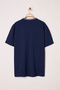 Lacivert Büyük Beden Regular/Normal Kesim Cep ve Triko Bant Detaylı T-Shirt TMNSS25BF00027 - 4