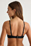 Siyah Micro Balensiz Kaplı Askılı T-Shirt Bra Örme Sütyen THMSS25SU00006 - 4
