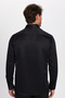 Men's Regular Fit Classic Cut Cotton Single Pocket Dobby Black Shirt - 5