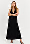 Black Midi Sleeveless Women's Dress Tf73 - 3