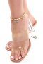 Women's Elephant Charm Detailed Wooden Bead Anklet