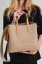 Guaranteed. 3-Compartment Women's Large Size Handbag and Adjustable Long Strap Women's Crossbody Bag