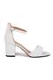L13 White Polka Dot Heeled Summer Women's Shoes - 2