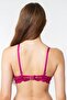 Women's Rope Detailed Supported Underwire Plum Lace Bra - 3