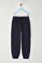 Navy Blue Boys' 100% Cotton Pocket Detailed Elasticized Denim Trousers Tkdss25Pl00005 - 4