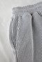 Siyah Unisex Ekru Regular Fit Koala Nakışlı Çizgili Örme Pijama Takımı TMNSS25PT00007 - 4
