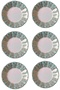 Porcelain Tea Plate 6 Seater Tea Plates with Novice Pattern